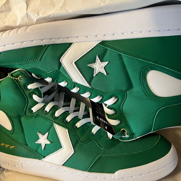 CONVERSE, FASTBREAK HI, 10.5, Green/White/White - Picture 3 of 7